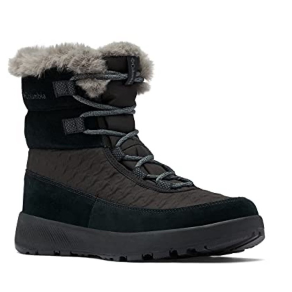 NWT $130 Columbia Womens Slopeside Peak Luxe, Black/Graphite